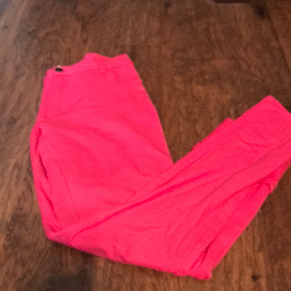 EUC- hot pink jeggings - wore one time